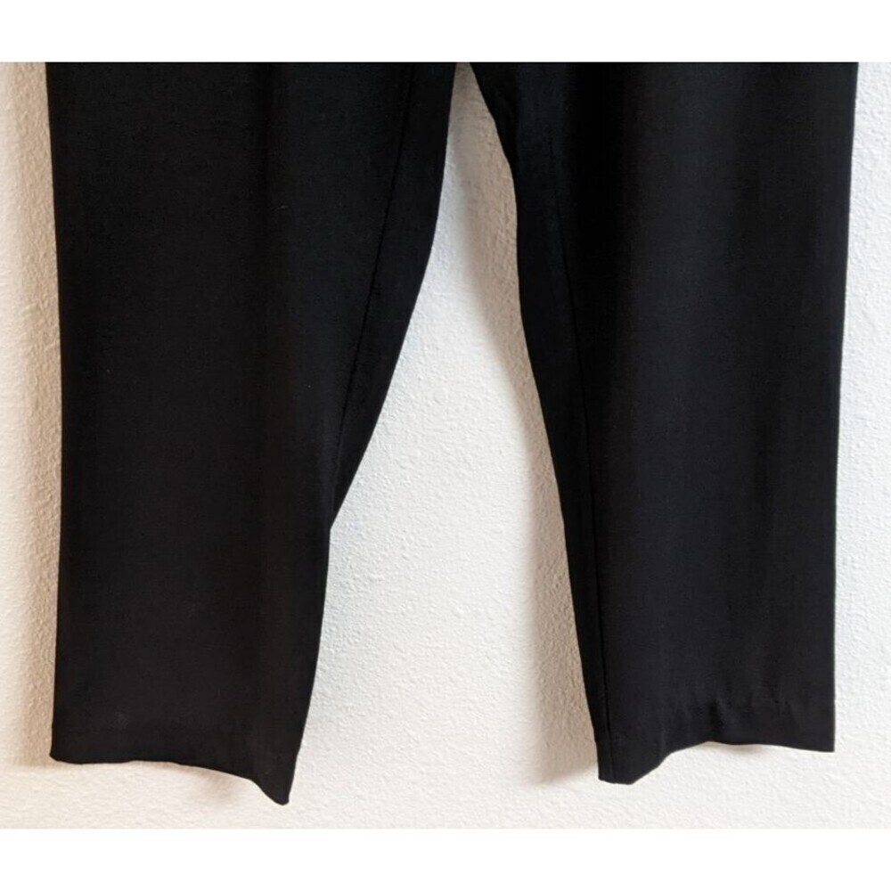 Women's EILEEN FISHER Black Stretch Knit Pull-On Cropped Pants XXS - Picture 6 of 8